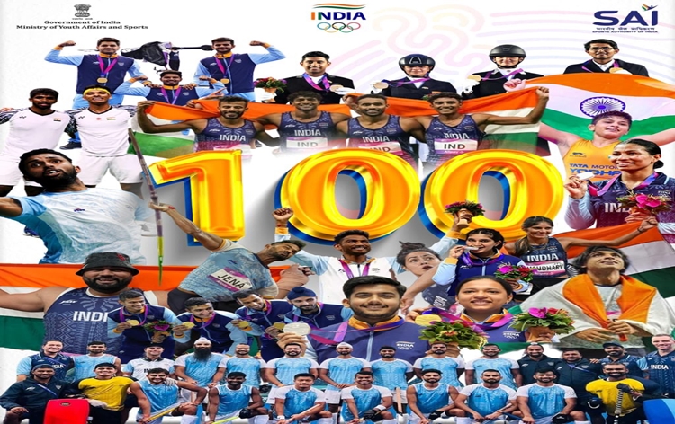 Asian Games: India medal tally reaches 100 including  25 gold, 35 silver, and 40 bronze