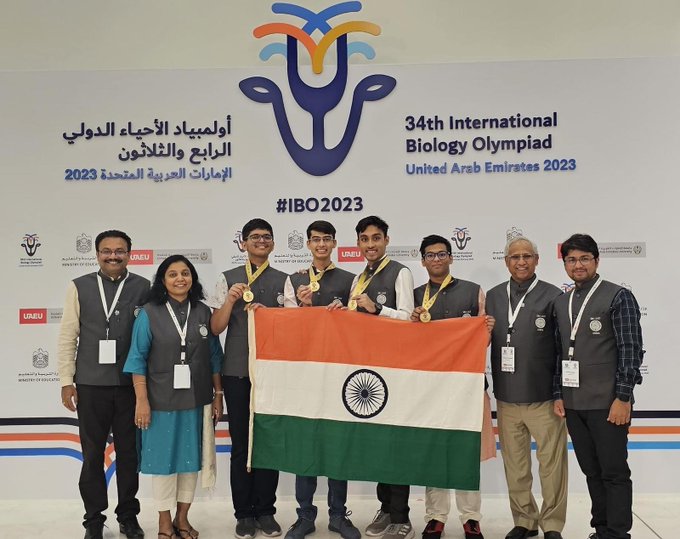HBCSE felicitates 34th International Biology Olympiad (IBO) winners at their Mumbai office