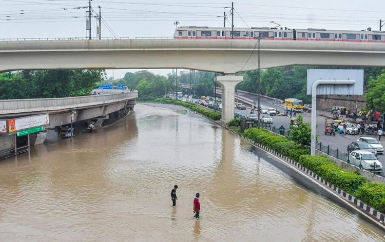 Flood fury continues in several parts of North India including few areas of Delhi