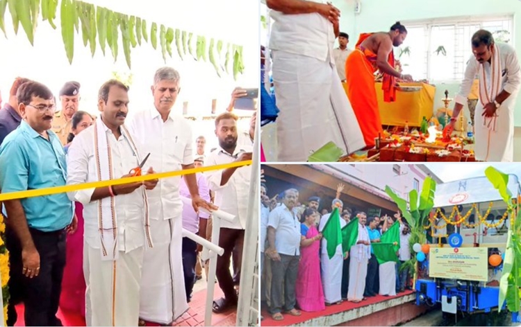 MoS for I&B L. Murugan flaggs off newly constructed heritage train, the Nilgiri Mountain Railway at Mettupalayam Railway Station