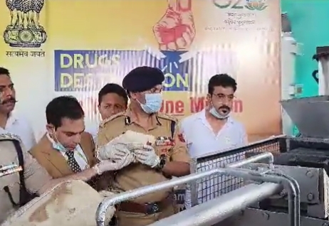 J&K: Police destroy 6,727 kg of seized drugs in Jammu