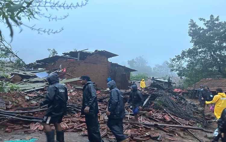 10 people killed, 75 evacuated after landslide hit Raigad district of Maharashtra