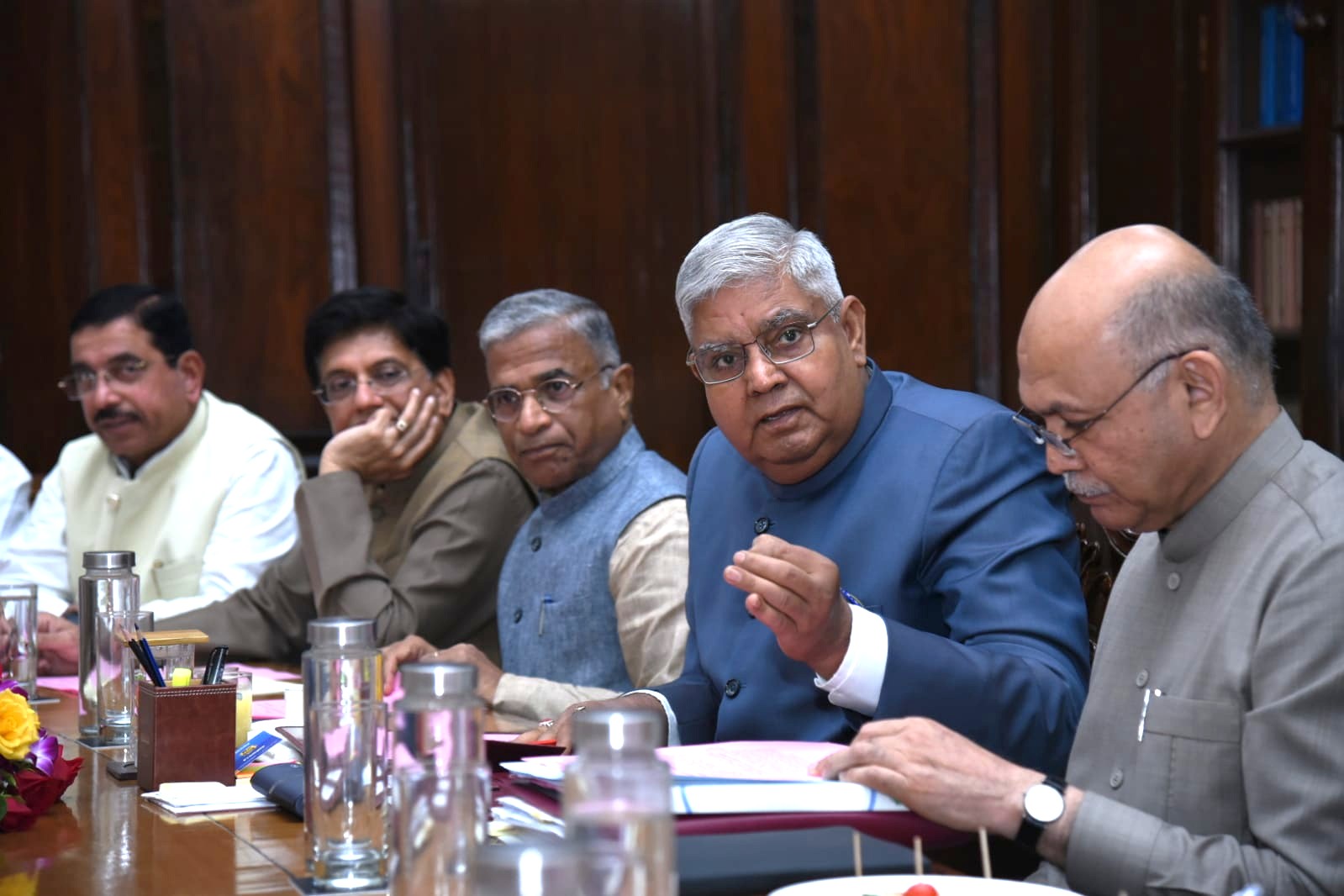 RS Chairman Jagdeep Dhankhar chairs meeting of Business Advisory Committee in Parliament House