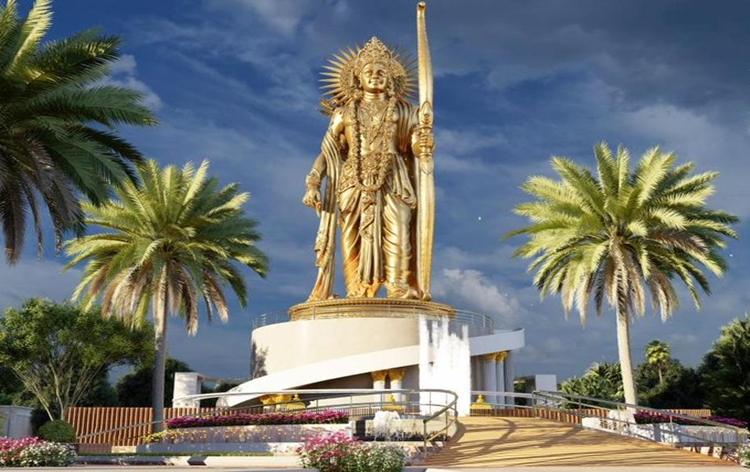 Amit Shah lays foundation stone of 108 feet tall statue of Lord Shri Ram in Andhra Pradesh