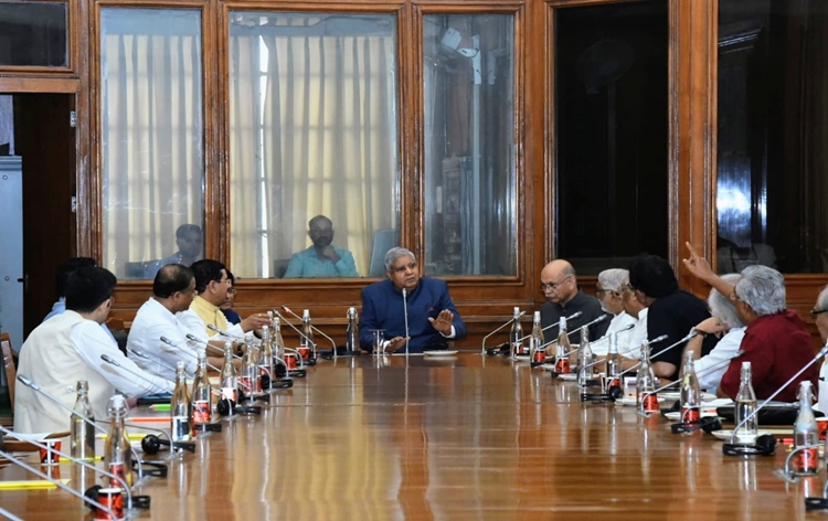 RS Chairman Jagdeep Dhankhar holds meeting with floor leaders of political parties, seeks cooperation