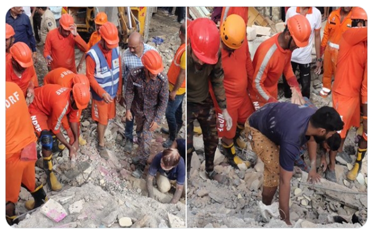 Gujarat: At least four people killed after building collapsed in Junagadh