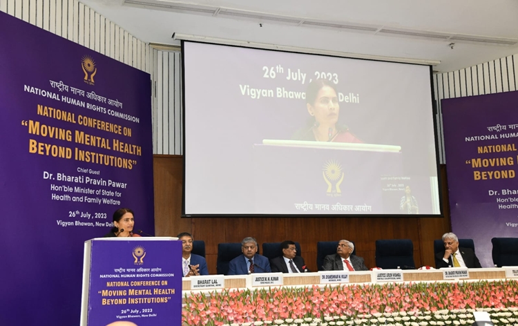 MoS for Health Dr. Bharati Pravin Pawar inaugurates national conference on Moving Mental Health Beyond Institutions in New Delhi