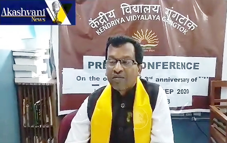 Press Conference commemorating 3rd anniversary of National Education Policy 2020 organised at Kendriya Vidyalaya, Gangtok, Sikkim