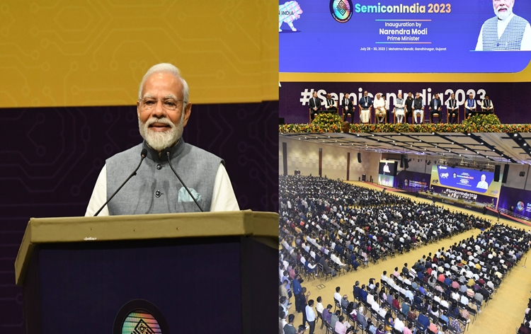 PM Modi meets semiconductor industry leaders in Gandhinagar