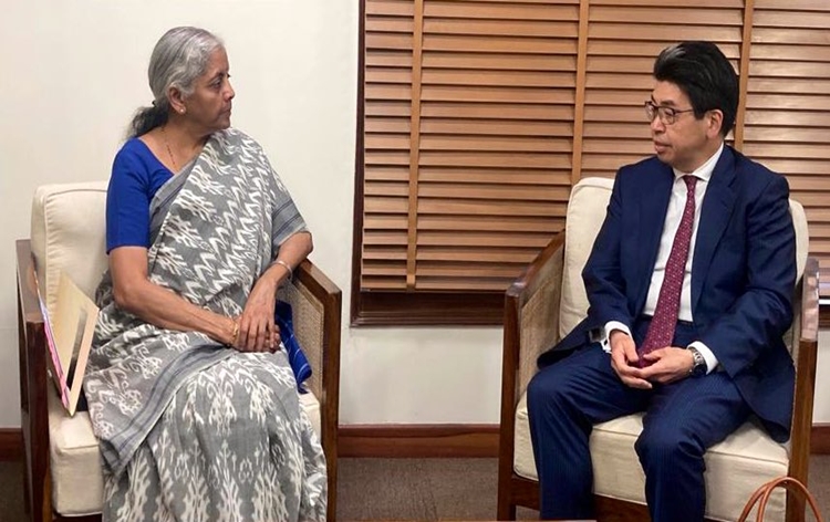 FM Nirmala Sitharaman meets Governor of Japan Bank for International Cooperation in New Delhi