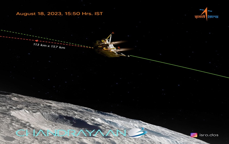 Chandrayaan-3 lander Vikram deboosted successfully; Lander Module health is normal says ISRO