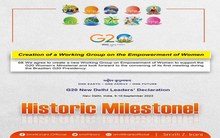 India’s G20 Presidency shifts focus from women’s development to women-led development