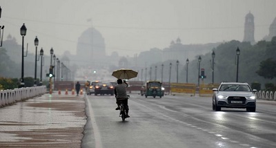राष्ट्रीय राजधानी में आज गर्मी और उमस भरे मौसम से राहत