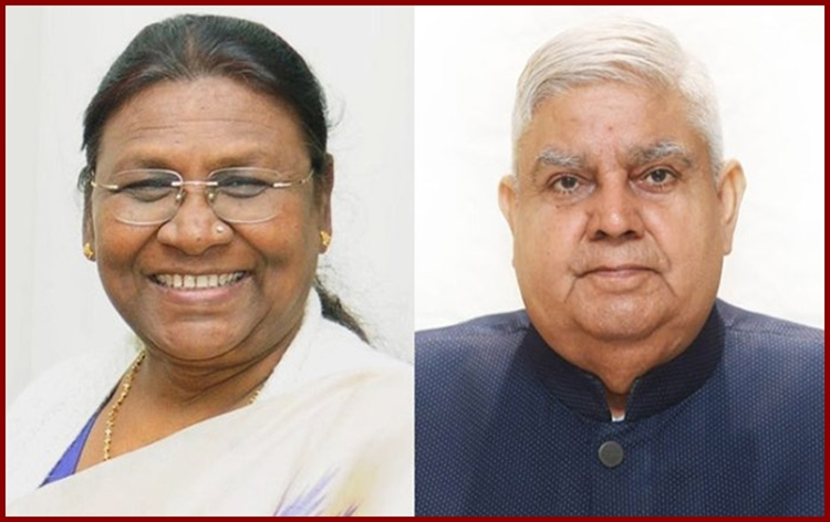 राष्ट्रपति द्रौपदी मुर्मू  और उपराष्ट्रपति जगदीप धनखड़ ने  प्रधानमंत्री नरेंद्र मोदी को उनके जन्मदिन पर शुभकामनाएं दीं
