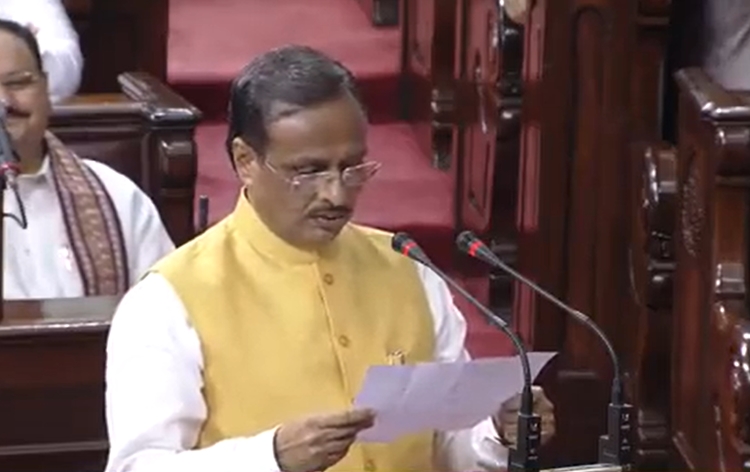 BJP MP Dinesh Sharma takes oath as Rajya Sabha member