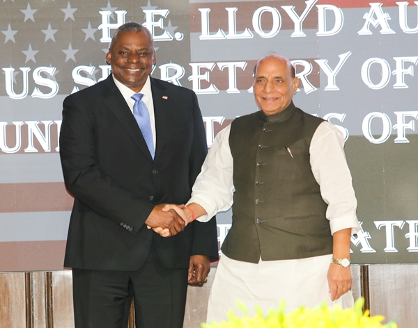 Raksha Mantri Rajnath Singh holds telephonic conversation with US Defence Secretary Lloyd Austin