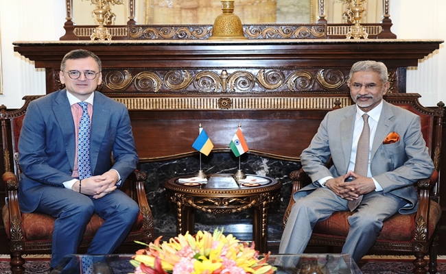 EAM Jaishankar and his Ukrainian counterpart Dmytro Kuleba discuss ongoing Moscow-Kyiv conflict and its wider ramifications