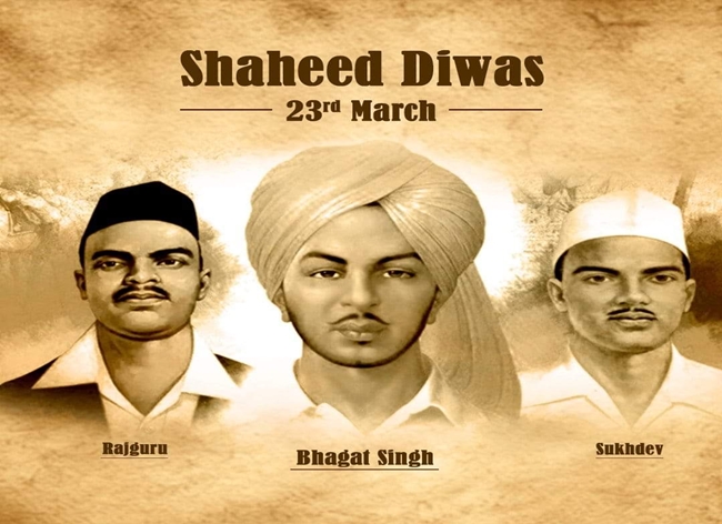 The nation pays tribute to freedom fighters – Bhagat Singh, Rajguru and Sukhdev – on their martyrdom day