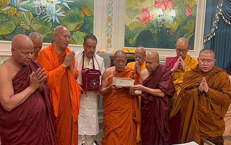 Holy Relics of Lord Buddha Return to India After Exposition in Thailand