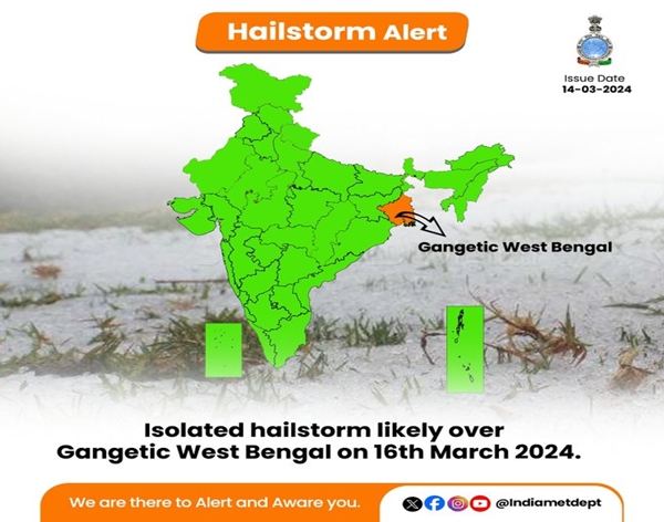 IMD forecasts rainfall and thunderstorms East and Central India for next four days
