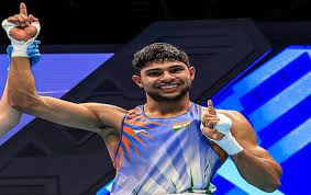 Nishant Dev defeats Christos Karaitis of Greece in pre-quarterfinals in first World Boxing Qualification Tournament