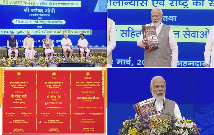 PM Modi launches railway projects worth over 85,000 Cr rupees from Ahmedabad in Gujarat; Also flags off 10 Vande Bharat trains