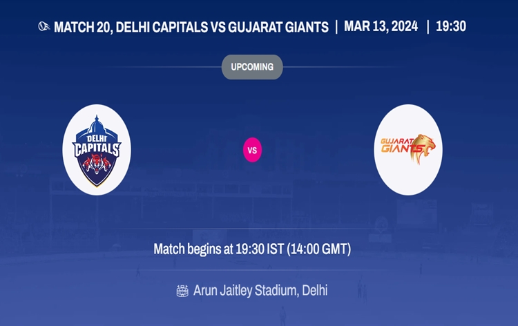 WPL: Delhi Capitals to take on Gujarat Giants at Arun Jaitley Stadium in Delhi