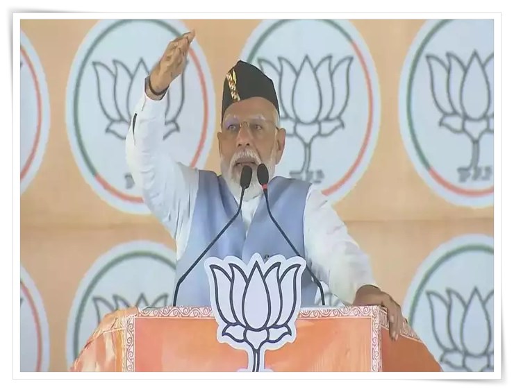 উত্তৰাখণ্ডত নিজৰ প্ৰথমখন নির্বাচনী সভাত প্রধানমন্ত্ৰীৰ অংশগ্ৰহণ