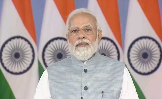 Senior BJP leader and Prime Minister Narendra Modi addresses election rally in Saharanpur
