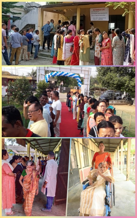 ৰাজ্যত দ্বিতীয় পৰ্যায়ৰ লোকসভা নিৰ্বাচনৰ ভোটগ্রহণ সম্পন্ন, বিয়লি ৫ বজাপর্যন্ত ৭০ শতাংশৰো অধিক ভোটদান