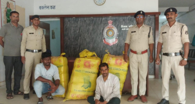 छत्तीसगढ़: सक्ती जिले की पुलिस ने गांजा तस्करी के मामले में दो आरोपियों को गिरफ्तार किया