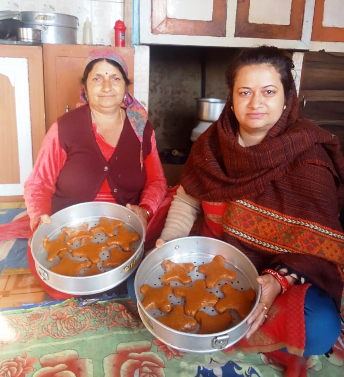 बैशाखी अर्थात बीशू की साजी के पावन पर्व पर क्योंथल क्षेत्र में आटे के मीठे बकरे बनाने की परंपरा बदलते परिवेश में भी कायम