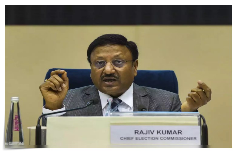 ভোটদানৰ হাৰ বৃদ্ধিৰ বাবে ভোটগ্রহণ কেন্দ্ৰ পৰ্যায়ত কাৰ্য পৰিকল্পনা প্ৰস্তুত কৰিবলৈ মুখ্য নির্বাচন আয়ুক্ত ৰাজীৱ কুমাৰৰ নিৰ্দেশ
