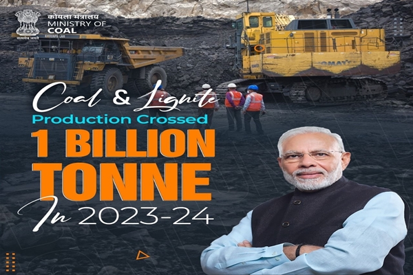 India’s coal and lignite production hits all-time high of over 1 billion tonnes for financial year 2023-24