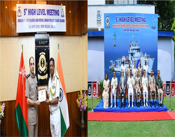 Indian Coast Guard, Royal Oman Police Coast Guard officials meet to combat transnational illegal activities at sea, promote regional cooperation