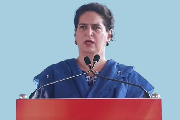 Congress leader Priyanka Gandhi addresses public meeting to support UDF candidate in Chalakkudy constituency