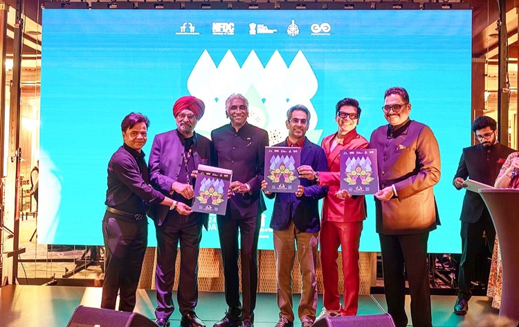 77th Cannes Film Festival : MIB Secretary Sanjay Jaju unveils the official poster of 55th IFFI in France