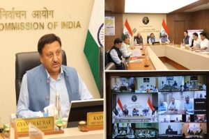 निर्वाचन आयोग ने आज लोकसभा चुनाव के पांचवें और छठे चरण की तैयारियों की समीक्षा की