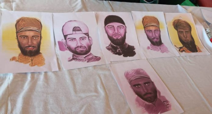 जम्‍मू-कश्‍मीर पुलिस ने छह आतंकवादियों के स्‍केच जारी किए