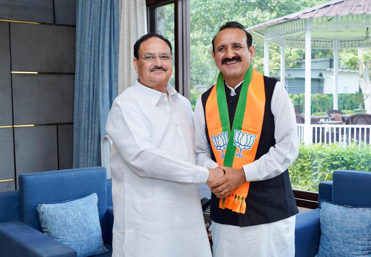 हिमाचल प्रदेश के पूर्व विधायक श्री सुभाष चंद मंगलेट भारतीय जनता पार्टी में शामिल हुए