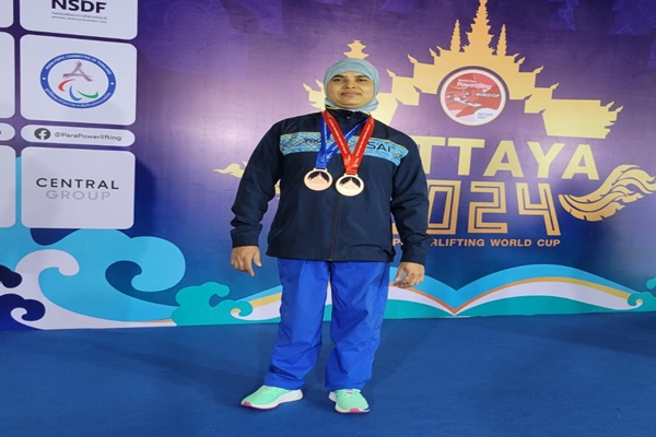 Para Powerlifting World Cup: Sakina Khatun secures 2 bronze medals in Thailand