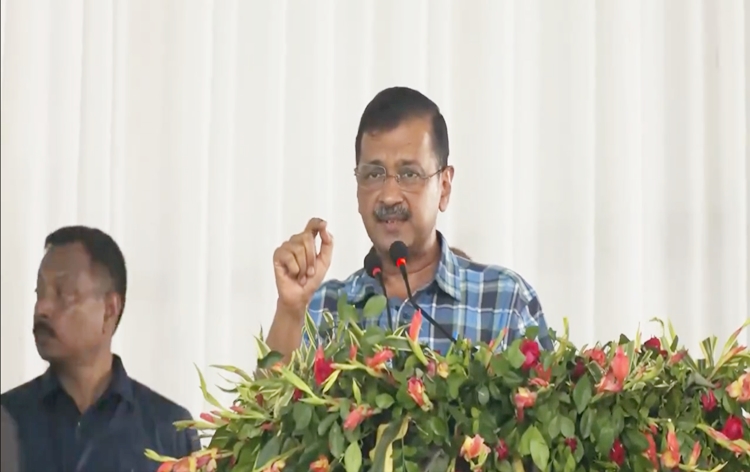 Delhi CM Arvind Kejriwal addresses election rally in Jamshedpur