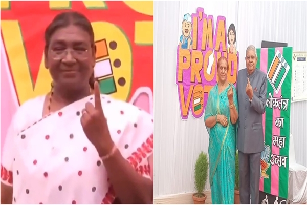 दिल्ली: राष्ट्रपति द्रौपदी मुर्मू और उपराष्ट्रपति जगदीप धनखड़ सहित कई प्रमुख व्यक्तियों ने किया मतदान 
