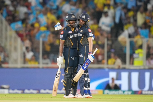 In IPL Cricket; Match underway between Gujarat Titans and Chennai Super Kings at Ahmedabad