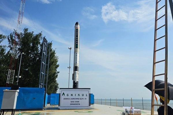 India’s IIT Madras startup Agnikul Cosmos launches world’s 1st rocket with fully 3D-printed engine