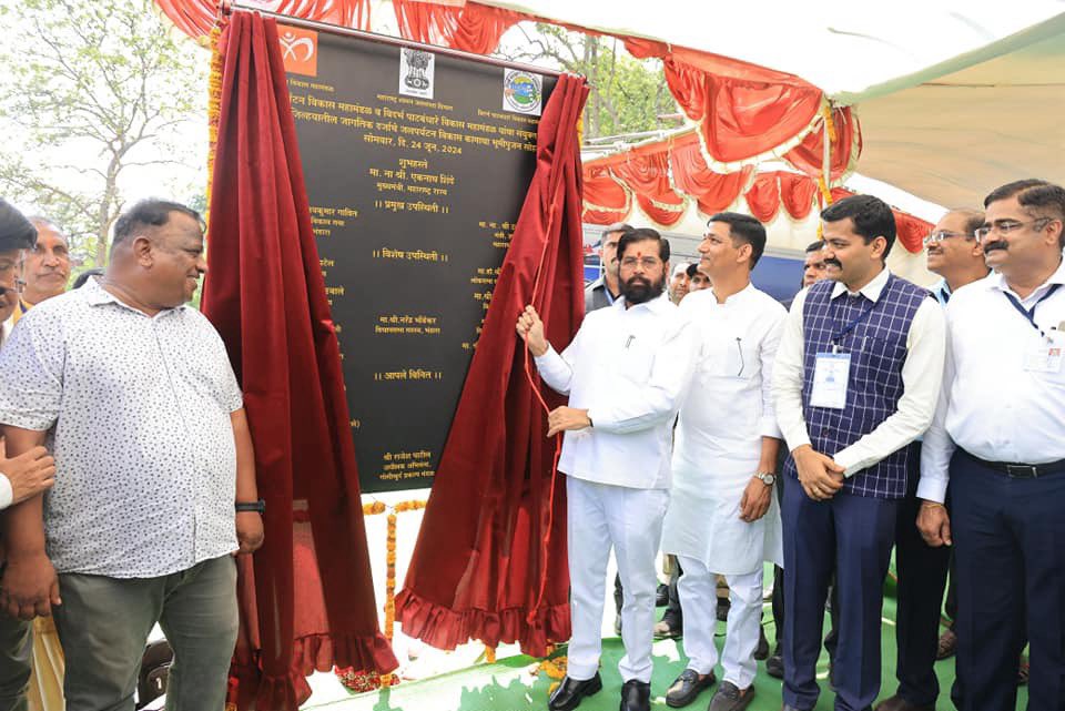 मुख्यमंत्री एकनाथ शिंदेंच्या हस्ते भंडाऱ्यात ५४७ कोटीच्या विकास कामांचं भूमीपूजन