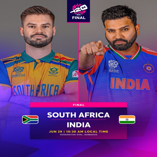 In Cricket, India storm into final of Men’s T20 World Cup, crushing England by 68 runs in semi-final in Guyana