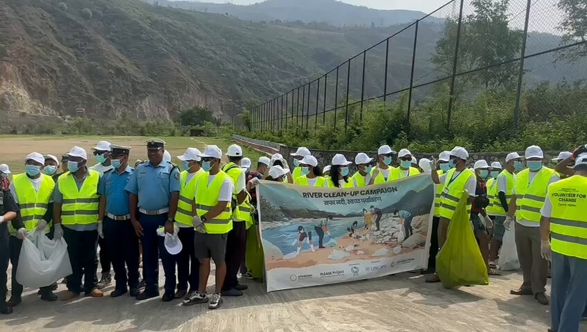 River Sunkoshi Cleanup Campaign removes 24,575 kg of plastic waste in Golanjor municipality of Nepal in 36 hours
