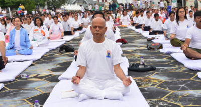 अंतरराष्ट्रीय योग दिवस के अवसर पर राज्यस्तरीय कार्यक्रम रिज पर आयोजित