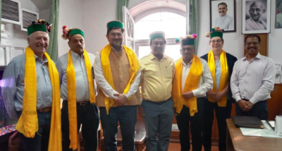 विश्व बैंक की टीम ने टॉस्क टीम लीडर बेकजोड शैमसेव के नेतृत्व में बागवानी विकास परियोजना के सम्बंध में बागवानी मंत्री जगत सिंह नेगी से भेंट की